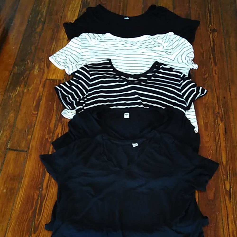 Lot of 6 Old Navy Luxe Tees
